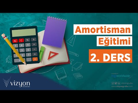Amortisman Eğitimi I 2. Ders